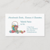 Cute Knitting or Crochet Visitenkarte (Vorderseite)