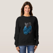 Cute Koala Animal Cuddling with Blue Blanket Koala Sweatshirt (Vorne ganz)