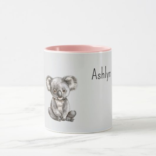 Cute Koala Bear Animal Tasse (Zentrum)