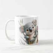 Cute Koala Bears Mug with Message, Funny Gift Kaffeetasse (Links)