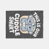 Cute Koala Couple Nest This Is Our Cuddle  Fleecedecke (Vorderseite (Horizontal))