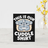 Cute Koala Couple Nest This Is Our Cuddle Karte (Gelbe Blume)