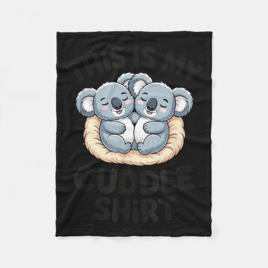 Cute Koala Couple This Is My Cuddle  Fleecedecke (Vorderseite)