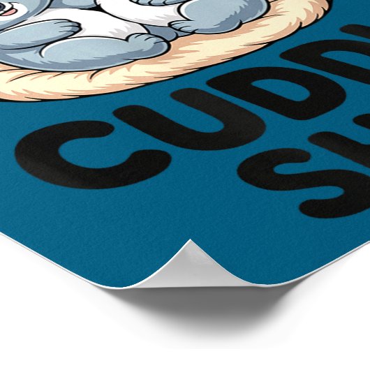 Cute Koala Couple This Is My Cuddle Poster (Ecke)