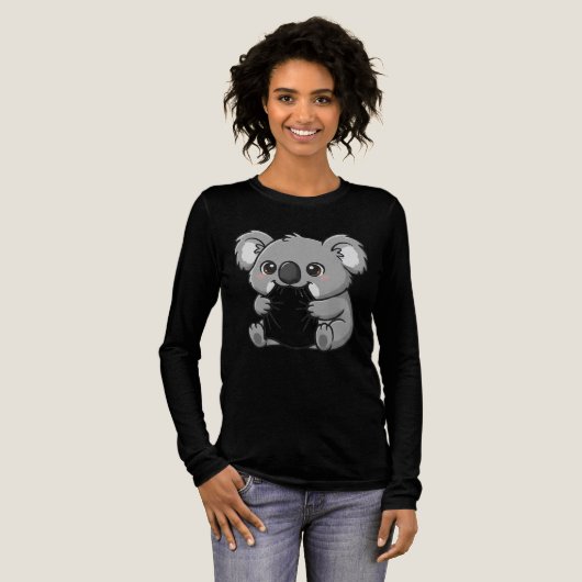 Cute Koala design Tri-Blend Shirt (Volle Vorderseite)