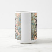 Cute Koala Elegant Pastel Floral Kaffeetasse (Mittel)