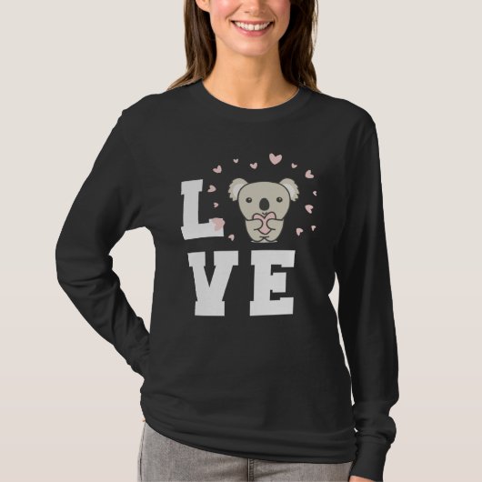 Cute Koala Heart Koalas Animal Australia Cute Koal T-Shirt (Vorderseite)