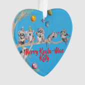 Cute Koala Koalas Merry Christmas Koala-mus Girls Ornament (Vorderseite)