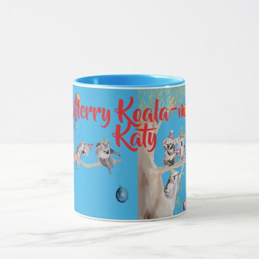 Cute Koala Koalas Merry Christmas Koala-mus Girls Tasse (Zentrum)