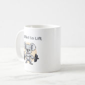 Cute koala lifting weights - koalified to lift kaffeetasse (Vorderseite Links)