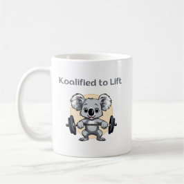Cute koala lifting weights - koalified to lift kaffeetasse