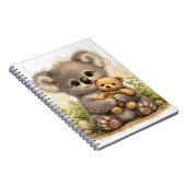 Cute Koala Teddy Notebook – Kawaii Journal Notizblock (Rechte Seite)
