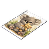 Cute Koala Teddy Notebook – Kawaii Journal Notizblock (Linke Seite)