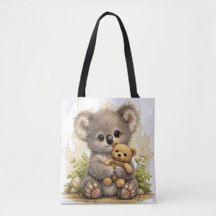 Cute Koala Tote Bag – Kawaii Teddy Animal Gift Tasche