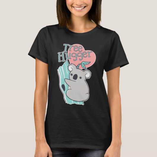 Cute Koala Tree Hugger Bear T-Shirt (Vorderseite)