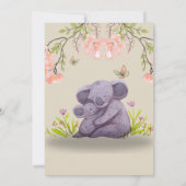 Cute Koala Wedding Thank You Card – Grateful Heart Dankeskarte (Rückseite)