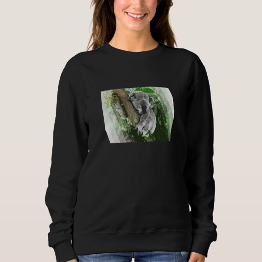 Cute koala wild animal photo Australia Sweatshirt (Vorderseite)