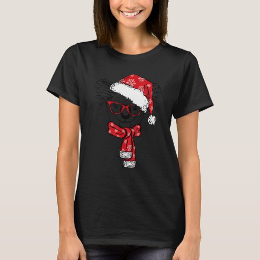 Cute Koala with Santa Hat Xmas Koala  For Women Ki T-Shirt (Vorderseite)