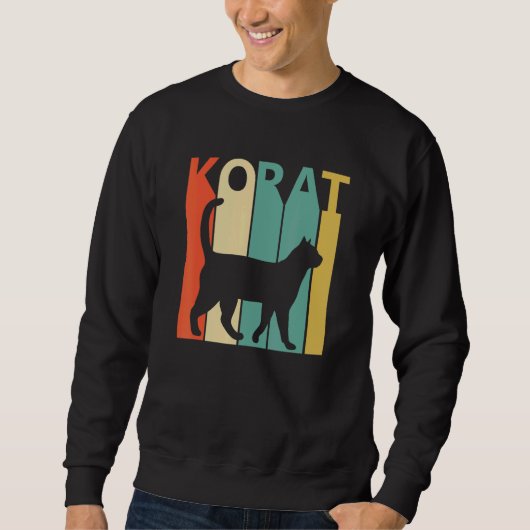 Cute Korat Cat Sweatshirt (Vorderseite)