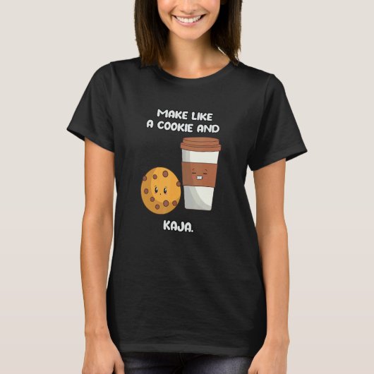 Cute Korean Language Joke Make Like a Cookie and K T-Shirt (Vorderseite)