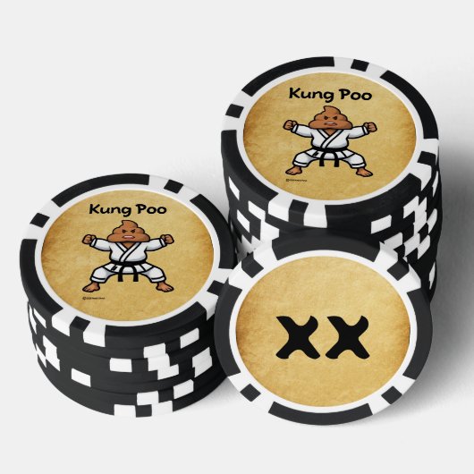 Cute Kung Poo Karate Pokerchips (Stapel)