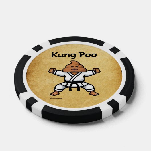Cute Kung Poo Karate Pokerchips (Einzeln)