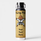 Cute Kung Poo Karate Trinkflasche (Rückseite)