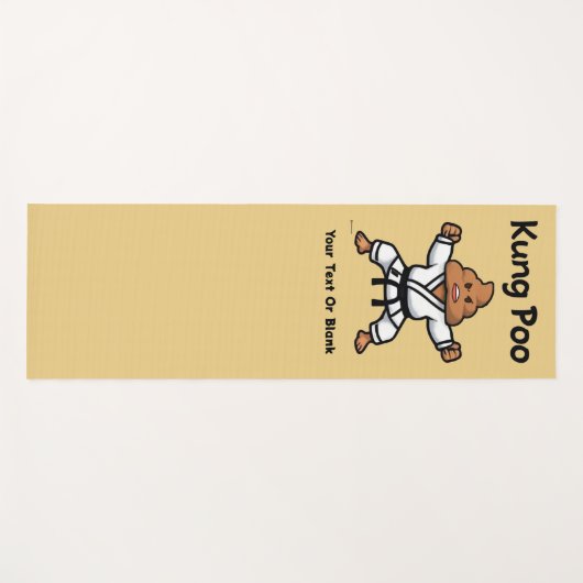 Cute Kung Poo Karate Yogamatte (Vorderseite (Horizontal))
