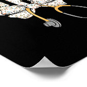 Cute Labor And Delivery Nurse Stethoscope Coquette Poster (Ecke)