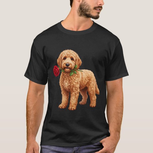 Cute Labradoodle Dog T-Shirt (Vorderseite)