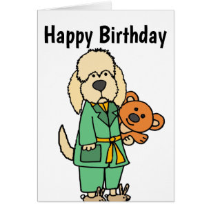 Cute Labradoodle Dog with Teddy