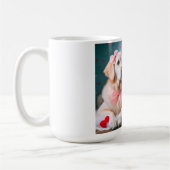 Cute labrador couple valentine's day kaffeetasse (Links)