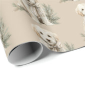 Cute Labrador Dog Christmas Wrapping Paper Geschenkpapier (Rolleneckpunkt)