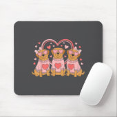 Cute Labrador Valentines Heart Dog Lover Men Women Mousepad (Mit Mouse)