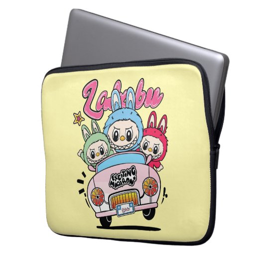 Cute Labubu Laptopschutzhülle (Vorderseite Links)