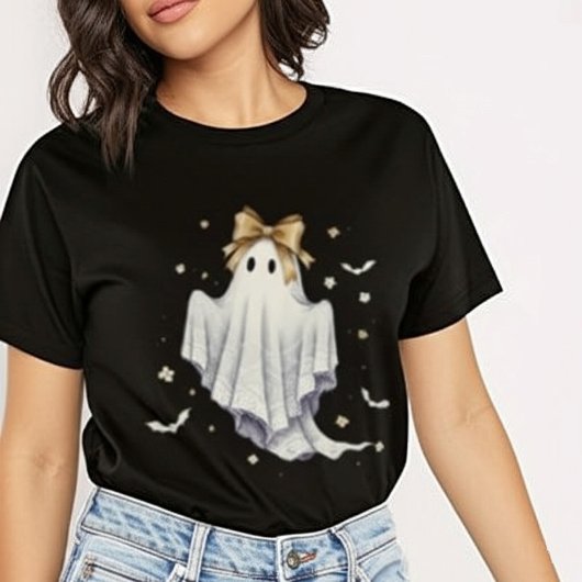 Cute Lace Ghost Halloween - Spooky & Sweet Appare T-Shirt