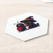 Cute Ladybug and Black Cat Halloween Classic T-Shi Untersetzer (angewinkelt)