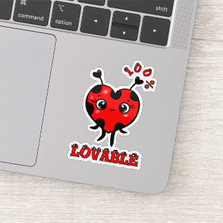 Cute ladybug aufkleber