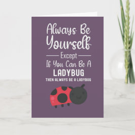 Cute Ladybug Cards Funny Humor Cartoon Insect Karte