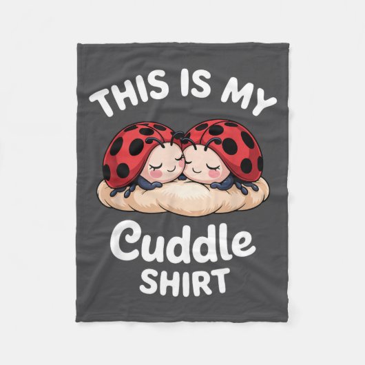 Cute Ladybug Couple This Is My Cuddle  Fleecedecke (Vorderseite)