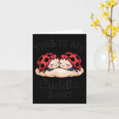 Cute Ladybug Couple This Is My Cuddle  Karte (Gelbe Blume)