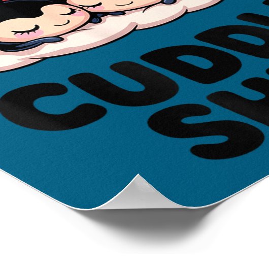 Cute Ladybug Couple This Is Our Cuddle  Poster (Ecke)