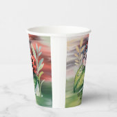 Cute Ladybug Girl Baby Shower  Pappbecher (Rechts)