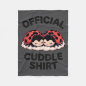 Cute Ladybug Love Cuddle Fleecedecke (Vorderseite)