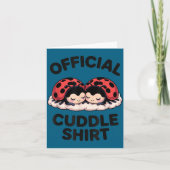 Cute Ladybug Love Cuddle Karte (Vorderseite)