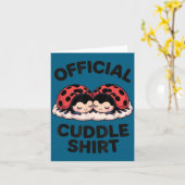 Cute Ladybug Love Cuddle Karte (Gelbe Blume)