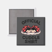 Cute Ladybug Love Cuddle  Magnet (Vorderseite/Rückseite)