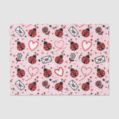 Cute Ladybug Pattern Tissue Paper Seidenpapier (Vorderseite)
