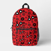 Cute ladybug Patterned Bedruckter Rucksack (Vorderseite)
