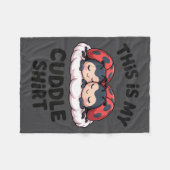 Cute Ladybugs Couple This Is My Cuddle  Fleecedecke (Vorderseite (Horizontal))